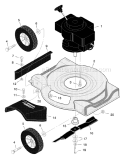 Page B Diagram and Parts List for  Murray Lawn Mower