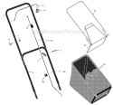 Part Location Diagram of 1101554E701MA Murray Handle, Upper