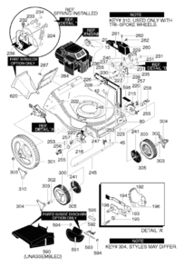 Part Location Diagram of 672446MA Murray Hubcap T-bar Lg-rim D