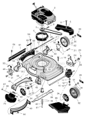 Page F Diagram and Parts List for  Murray Lawn Mower