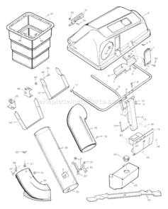 Part Location Diagram of 91742E701MA Murray Single Blade