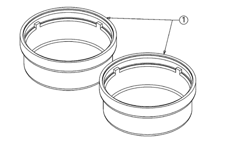 Hub Cap Diagram and Parts List for (13BC77LF058)(2018) Murray Lawn Tractor
