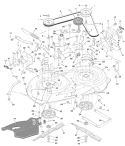 Part Location Diagram of 492574MA Murray Lawn Tractor Mandrel Housing