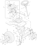 Page G Diagram and Parts List for  Murray Lawn Tractor