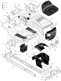 Page A Diagram and Parts List for  Murray Lawn Tractor