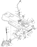 Mower Suspension Diagram and Parts List for  Murray Lawn Tractor