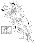 Part Location Diagram of 5543E717 Murray Handle, Lower