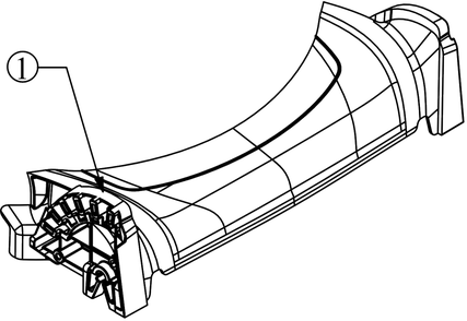 Front Cover Diagram and Parts List for 2019 Murray Lawn Mower