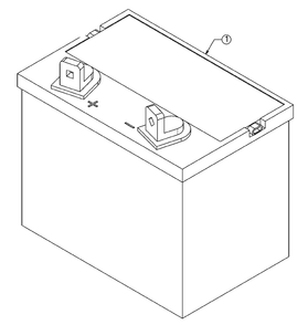 Battery Diagram and Parts List for 2020 Murray Lawn Tractor