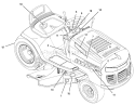 Page B Diagram and Parts List for 425307x51A Murray Lawn Tractor