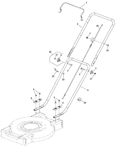 Part Location Diagram of 707339 Murray Cable, Brake