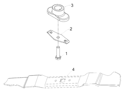 Blade Diagram and Parts List for 2019 Murray Lawn Mower