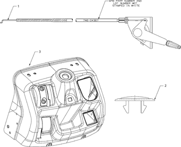 Dash-Upper Diagram and Parts List for (13BC77LF058)(2018) Murray Lawn Tractor