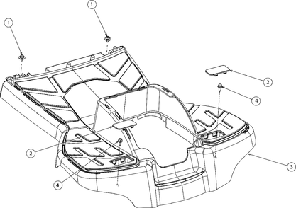 Running Board Diagram and Parts List for 2020 Murray Lawn Tractor