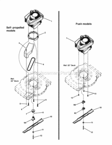Engine_Blade_And_Front_Cover Diagram and Parts List for 7800453 2010 Murray Lawn Mower