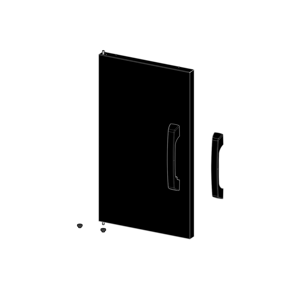 Door Diagram and Parts List for  Napoleon Built-In Cooking