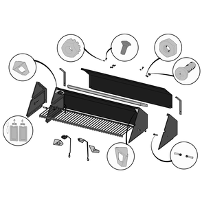 Hood Diagram and Parts List for  Napoleon Built-In Cooking
