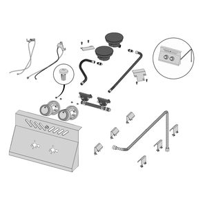 Control Panel Diagram and Parts List for  Napoleon Grill