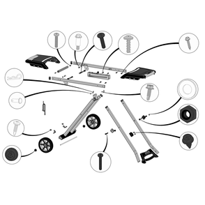 Cart Diagram and Parts List for  Napoleon Built-In Cooking