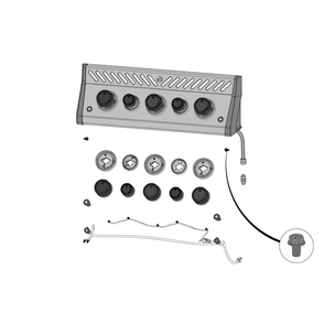 Control Panel Diagram and Parts List for  Napoleon Built-In Cooking