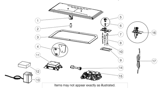 Part Location Diagram of W010-2763 Napoleon Assembly, High Temp Pilot (sit