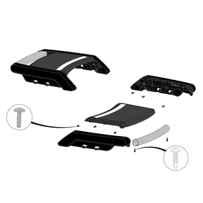 Side Shelves Diagram and Parts List for  Napoleon Built-In Cooking