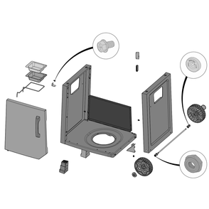 Cart Diagram and Parts List for  Napoleon Built-In Cooking