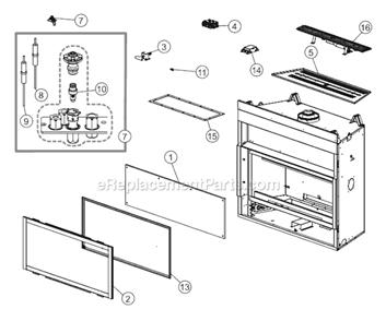 Part Location Diagram of W245-0025 Napoleon Sensor