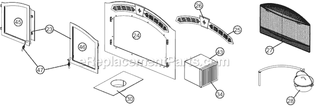 Part Location Diagram of W062-0018 Napoleon Blower