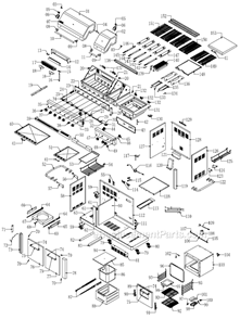 Page A Diagram and Parts List for  Nexgrill Grill