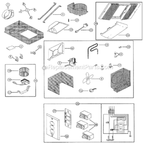 Page A Diagram and Parts List for  Nutone Heater