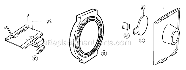 Page B Diagram and Parts List for Type 2 Oreck Canister Vacuum