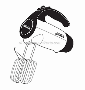 Page A Diagram and Parts List for  Oster Mixer