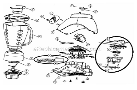 Part Location Diagram of 110474000090 Oster Container Bottom