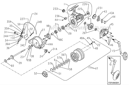 Part Location Diagram of 1191426 Penn Rotor