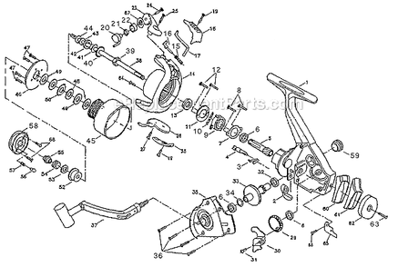 Part Location Diagram of 1146120 Shakespeare Line Roller