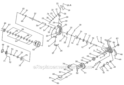 Page A Diagram and Parts List for  Pflueger Spinning Reels