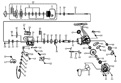 Part Location Diagram of 1205814 Shakespeare Screw