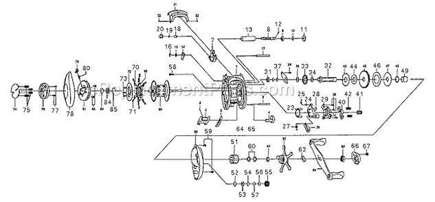 Part Location Diagram of 1146936 Pflueger Cast Control Cap
