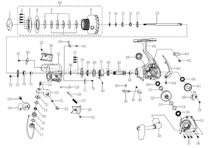 Part Location Diagram of 1206644 Pflueger Bearing 8x4x3