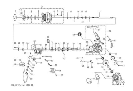 Part Location Diagram of 1201757 Pflueger Line Roller Collar