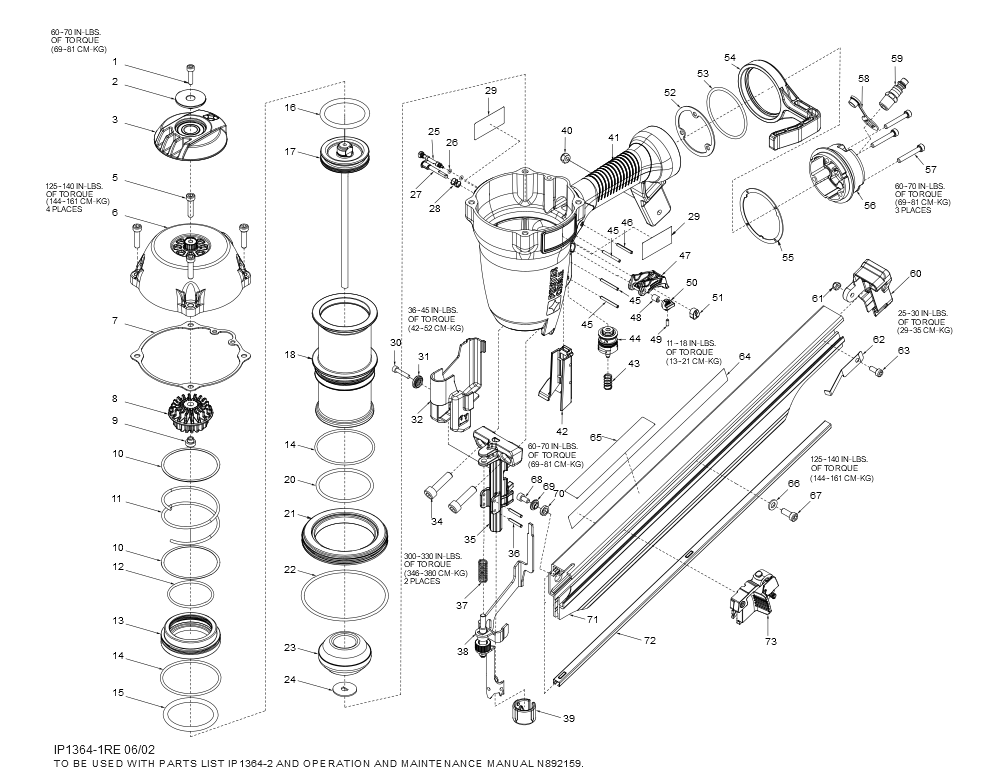 Porter Cable FR350B 21118001 and Higher Nailer - OEM Parts ...