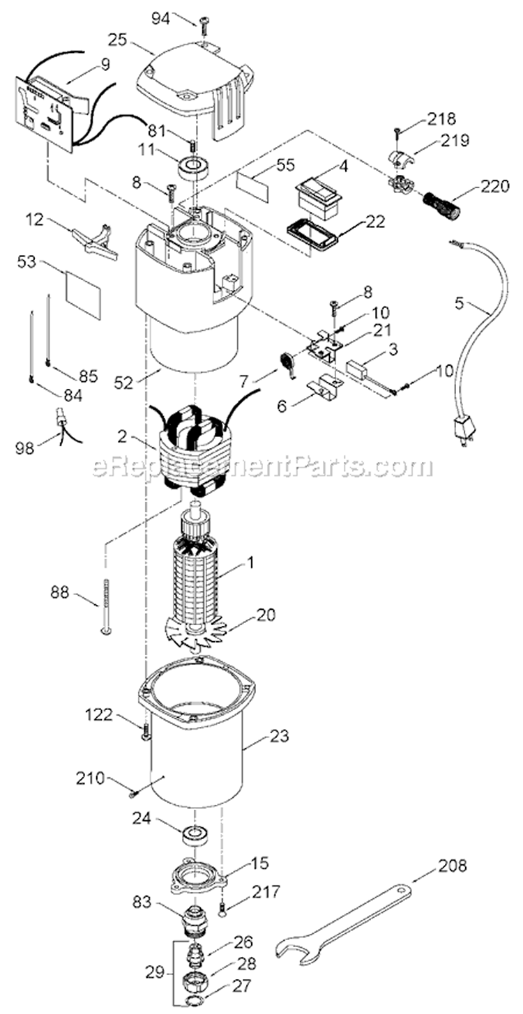 Porter Cable 75182 Type 3 Router - OEM Parts - eReplacementParts.com
