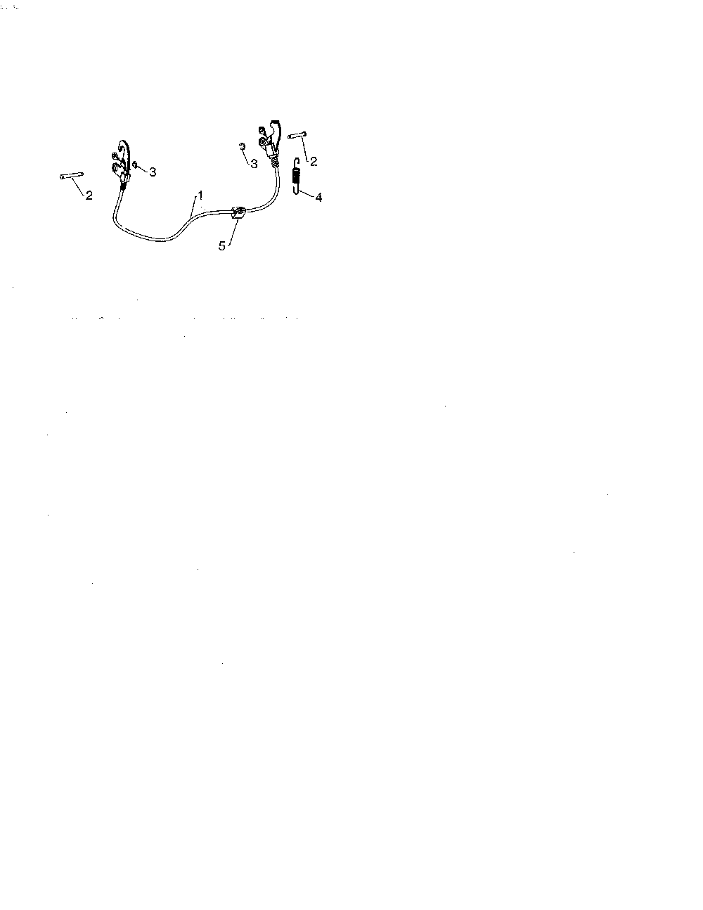 Cable interlock Diagram and Parts List for  Poulan Snow Blower