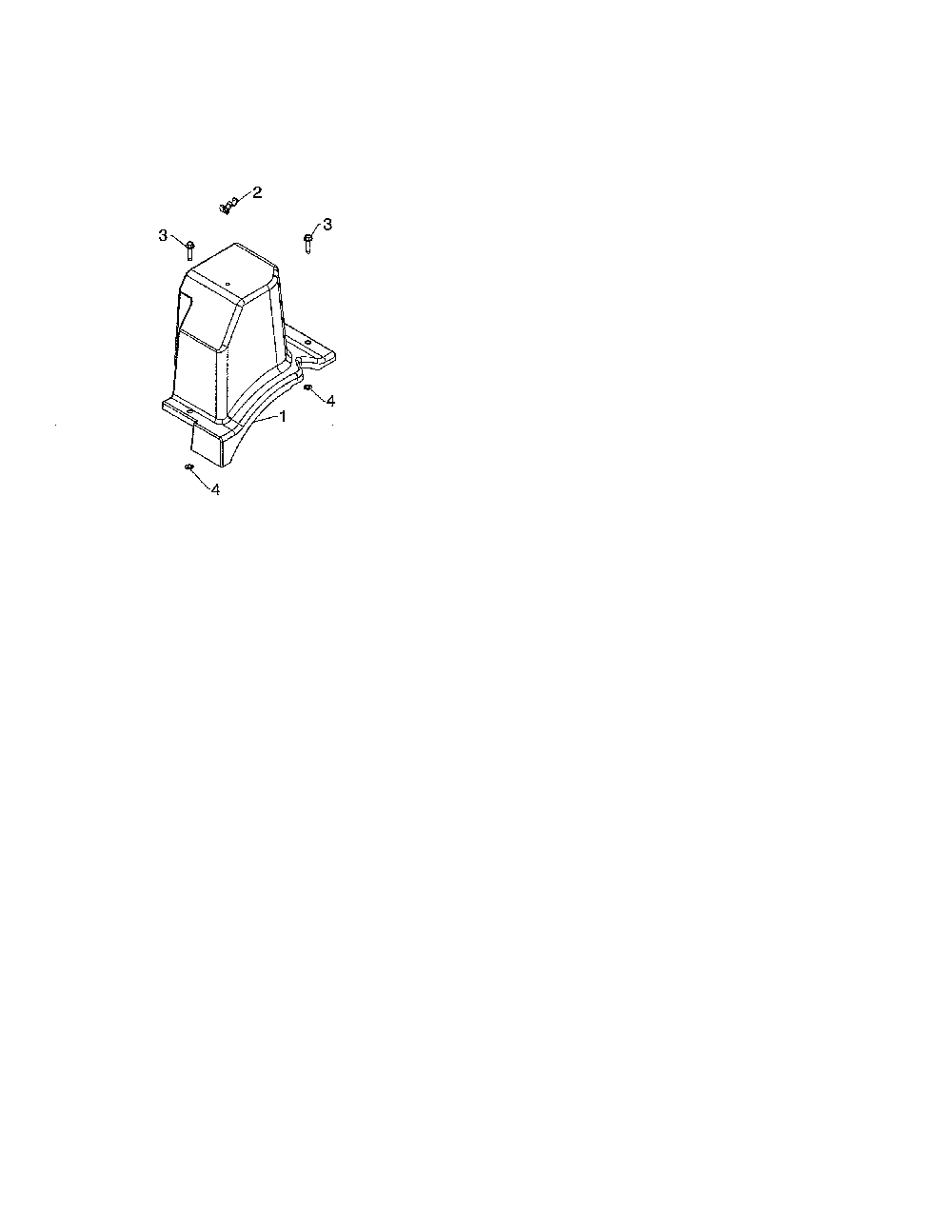 Belt cover Diagram and Parts List for  Poulan Snow Blower