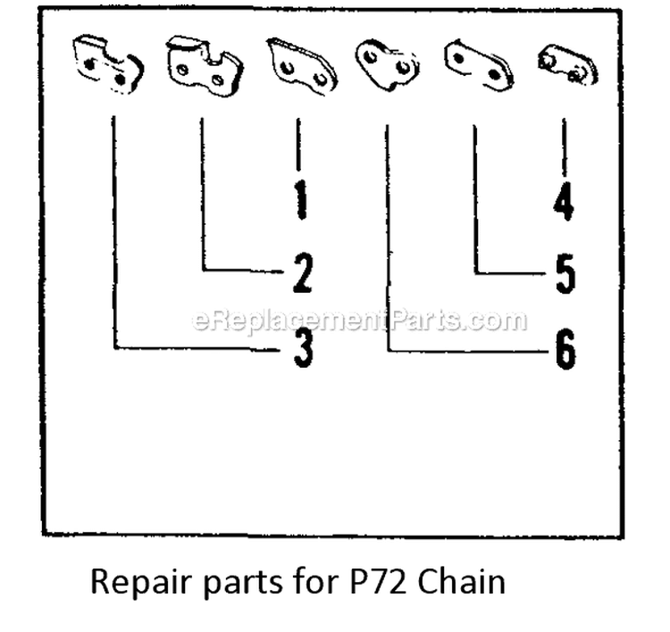Page G Diagram and Parts List for  Poulan Chainsaw