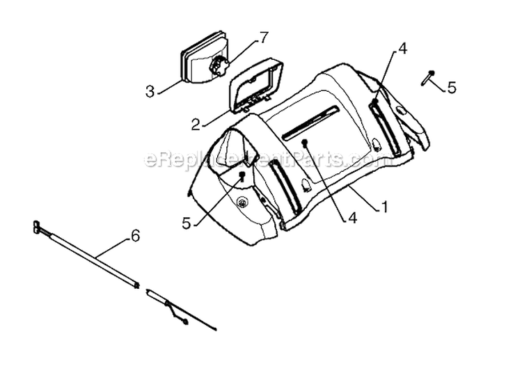 Page N Diagram and Parts List for  Poulan Snow Blower
