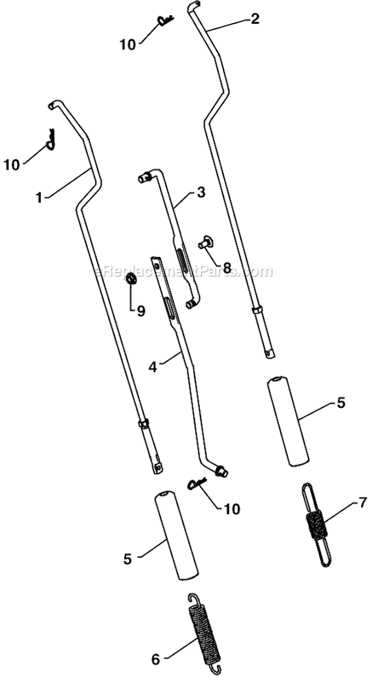 Page K Diagram and Parts List for  Poulan Snow Blower