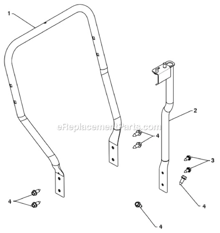 Page M Diagram and Parts List for  Poulan Snow Blower