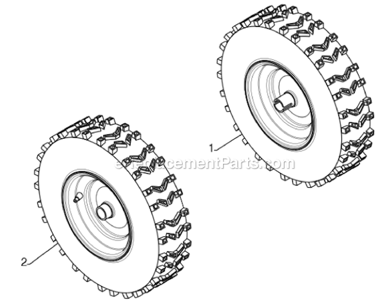 Page V Diagram and Parts List for  Poulan Snow Blower